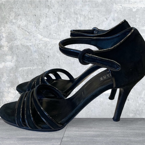Douglas Hannant Heels Sandals, Black Suede, 3.5” heel, Sz 8 /38.5
Made in Italy - Picture 2 of 12